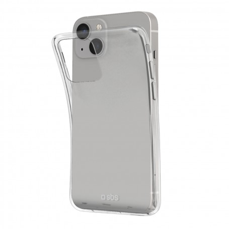 CUSTODIA IN SILICONE PER IPHONE 14 TRASPARENTE