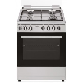 Cucina A Gas 4 Fuochi 60x60 Inox Forno Ventilato