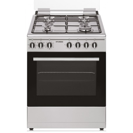 CUCINA A GAS 4FUOCHI 60X60 INOX FORNO VENTILATO