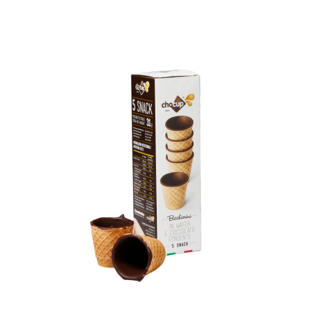 BICCHIERI AL WAFER E CIOCCOLATO