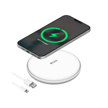 ALIMENTATORE WIRELESS 10WATT FAST CHARGE NERO