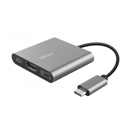 ADATTATORE 3 IN 1 USB-C/USB/HDMI RISOLUZIONE 4K
