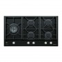 PIANO COTTURA A GAS 5 FUOCHI 90CM CRISTALLO NERO