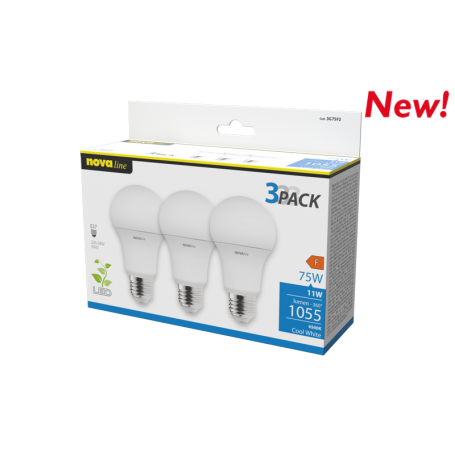 KIT 3LAMPADINE E27 6500K 1055LUMEN