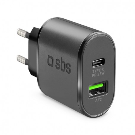 CARICATORE DA RETE TYPE-C25W E1USB 18W