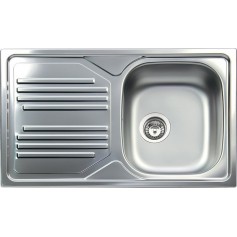LAVELLO 1 VASCA 86*50CM INOX CON SCOLATURA SINISTR