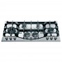 PIANO COTTURA A GAS 90CM 6 FUOCHI INOX