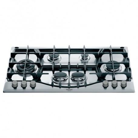 PIANO COTTURA A GAS 90CM 6 FUOCHI INOX