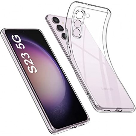 CUSTODIA IN SILICONE TRASPARENTE PER SAMSUNG S23