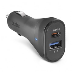 CARICATORE AUTO CON USB - USB C 10WATT