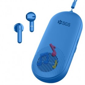 AURICOLARI WIRELESS CON CASSA BLU
