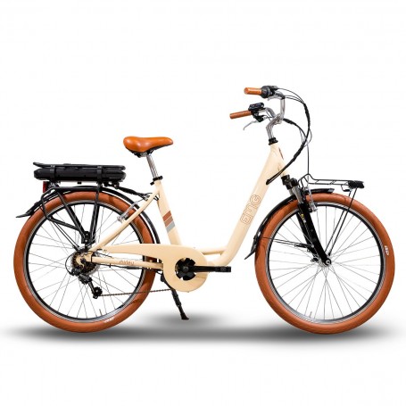 BICICLETTA ELETTRICA 26 250WATT CREMA