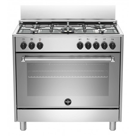 CUCINA A GAS 5 FUOCHI 90*60 CLASSE A INOX