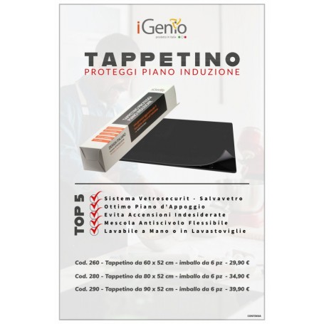 TAPPETINO PER PIANO INDUZIONE 80*52CM