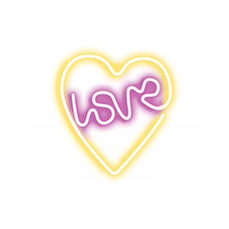 LAMPADA DECORATIVA NEON CUORE LOVE