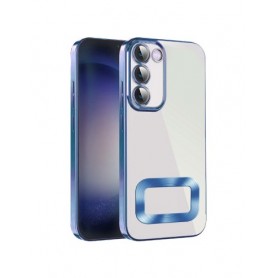 CUSTODIA TRASPARENTE CHROME BLU SAMSUNG GALAXY A34