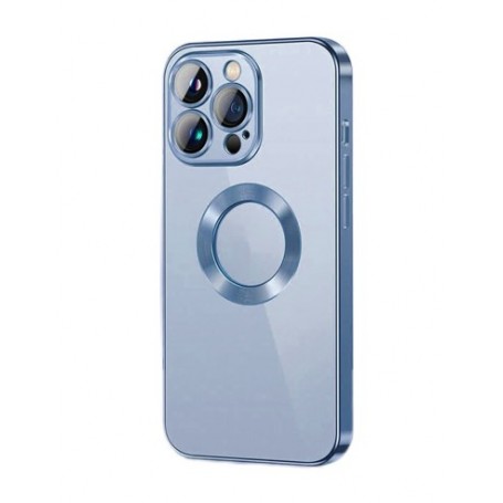 CUSTODIA IN SILICONE TRASPAR. CHROME PER IPHONE 11