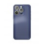 CUSTODIA IN SILICONE SATINATO BLU SCURO PER S. A14
