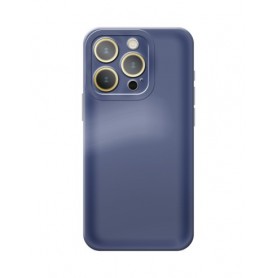 CUSTODIA IN SILICONE SATINATO BLU SCURO PER S. A14