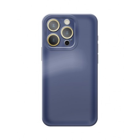CUSTODIA IN SILICONE SATINATO BLU SCURO PER S. A14