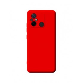 CUSTODIA IN SILICONE COLOUR ROSSO PER REDMI 12C