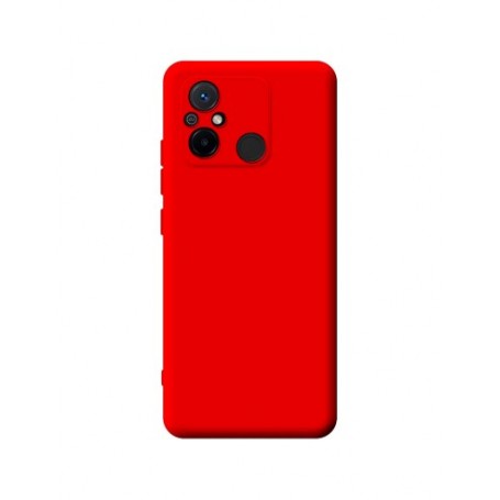 CUSTODIA IN SILICONE COLOUR ROSSO PER REDMI 12C