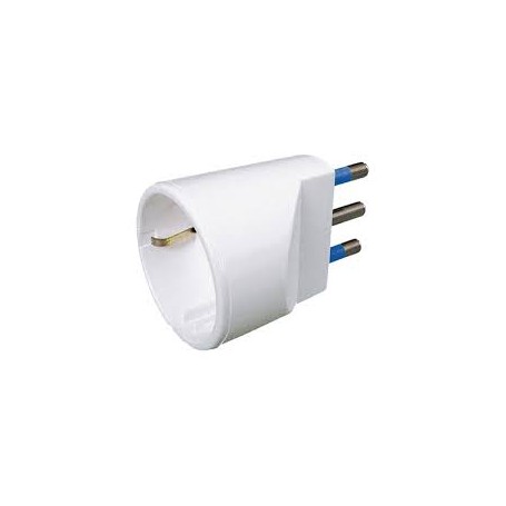 ADATTATORE DA PRESA SCHUKO A SPINA 2 POLI+T 16A