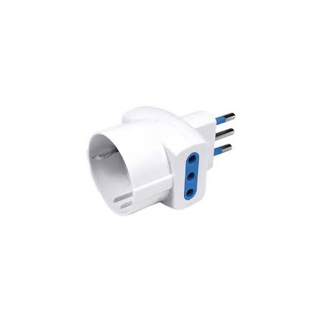 MULTIPRESA 3 POSTI 1 SCHUKO 2 POLI SPINA 10A