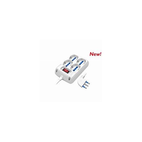 MULTIPRESA 4 POSTI SCHUKO SPINA 16A CON PROTEZIONE