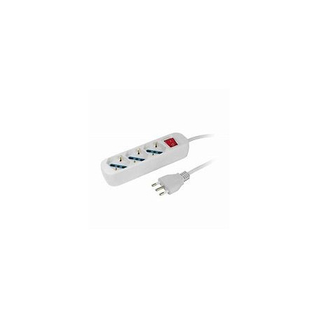 MULTIPRESA 3 POSTI SCHUKO CON INTERRUTTORE