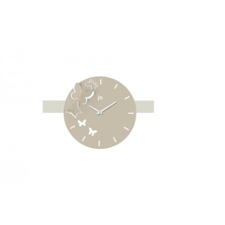 OROLOGIO DA PARETE IN METALLO  FARFALLE 40CM TORT