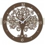 OROLOGIO DA PARETE IN METALLO ALBERO 40CM VERDE