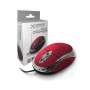 MOUSE OTTICO USB 1000DPI TASTI 3 COLORE ROSSO