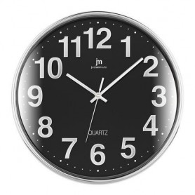 OROLOGIO DA PARETE IN ABS CERCHIO CROM 35CM NERO
