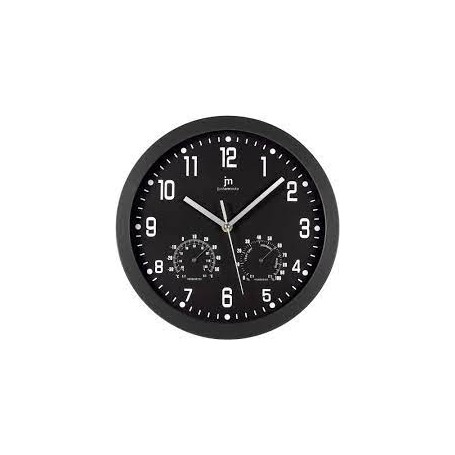 OROLOGIO DA PARETE IN ABS CON IGROMETRO TERMOMETRO