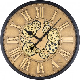 OROLOGIO DA PARETE IN METALLO CON INGRANAGGI