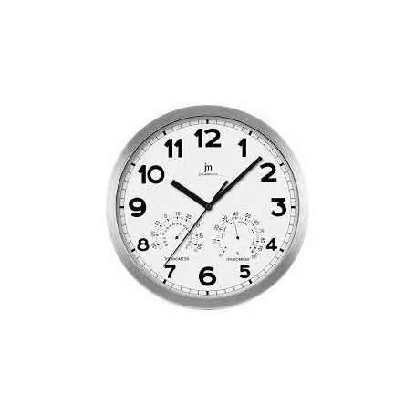 OROLOGIO DA PARETE IN ALLUMINIO TERMOMETRO E IGRO