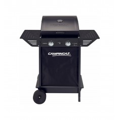 BARBECUE A GAS CON 2 BRUCIATORI NERO