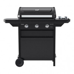 BARBECUE A GAS CON  3 BRUCIATORI NERO