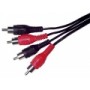 CAVO RCA JACK MASCHIO MASCHIO BIANCO ROSSO 2,5MT