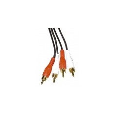 CAVO RCA JACK MASCHIO MASCHIO 2,5MT DORATO