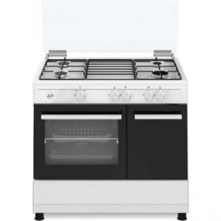 CUCINA A GAS 4 FUOCHI 90*60 CON GRILL ELETT BIANCO