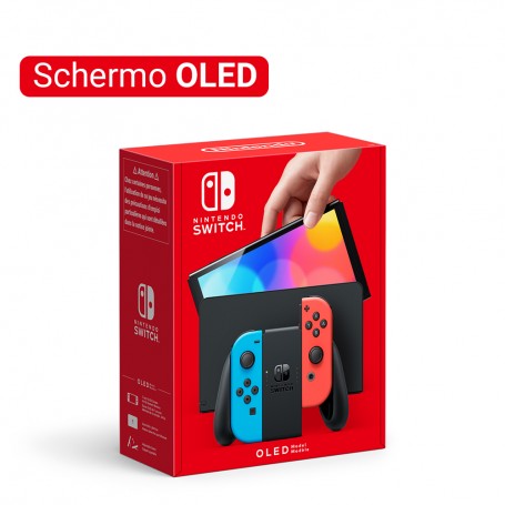 CONSOLE NINTENDO SWITCH OLED MODELLO ROSSO E BLU
