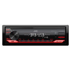 AUTORADIO 50 WATT MP3 DAB USB AUX DISPLAY ROSSO