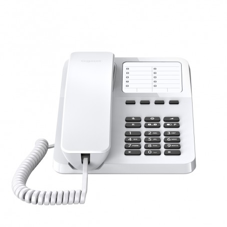 TELEFONO FISSO CON FILO CON DISPLAY RUBRICA BIANCO