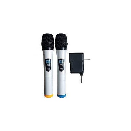 SET MICROFONI WIRELESS VHF RICEVITORE JACK RIC