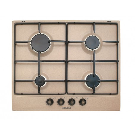 PIANO COTTURA A GAS 4 FUOCHI 60CM SABBIA