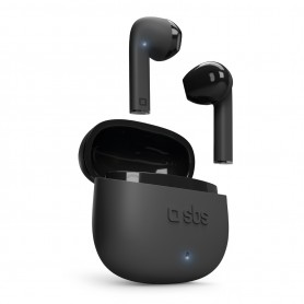AURICOLARI BLUETOOTH CON CUSTODIA DI RICARICA NERO