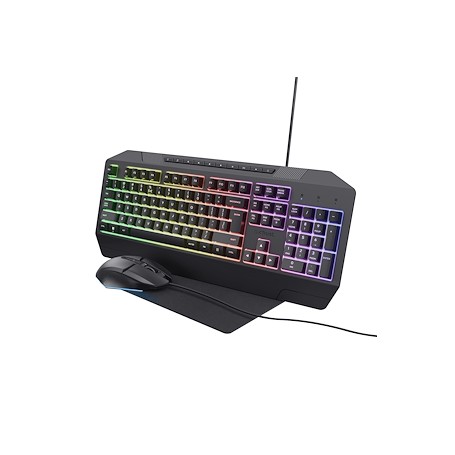 TASTIERA CON FILO USB GAMING KIT MOUSE E TAPPETINO