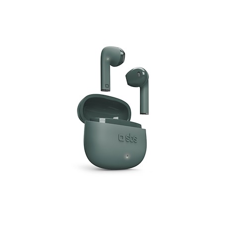 AURICOLARI BLUETOOTH CON CUSTODIA RICARICA VERDE